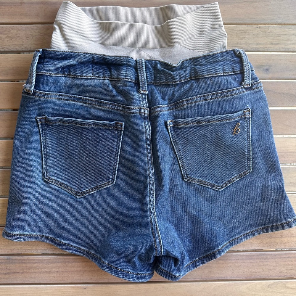 Waist support denim shorts - Picture 2 of 3